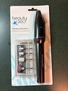 beauty 360 Portable Manicure Kit – Black